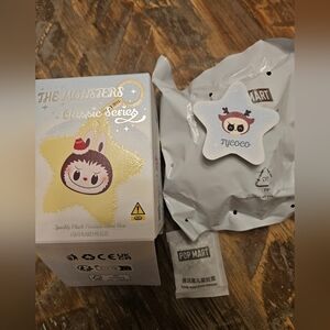 Pop Mart The Monsters Classic Series Sparkly Plush Pendant Star Figure.